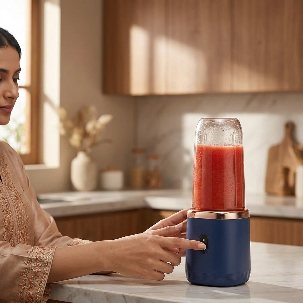 Rechargeable Blue Juicer Blender for Home & Travel